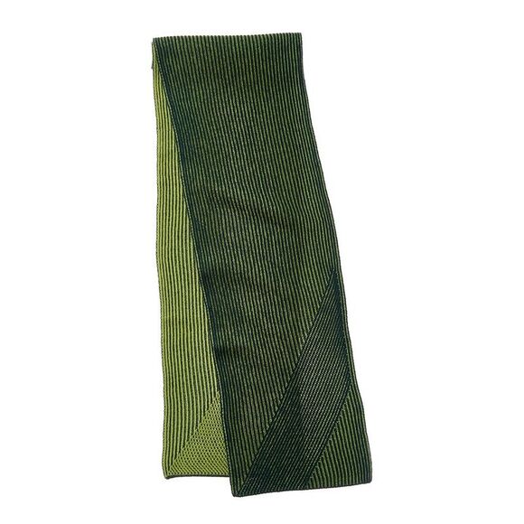 Forte Cashmere Plaited Rib Cashmere Scarf, Green - Picture 2 of 3